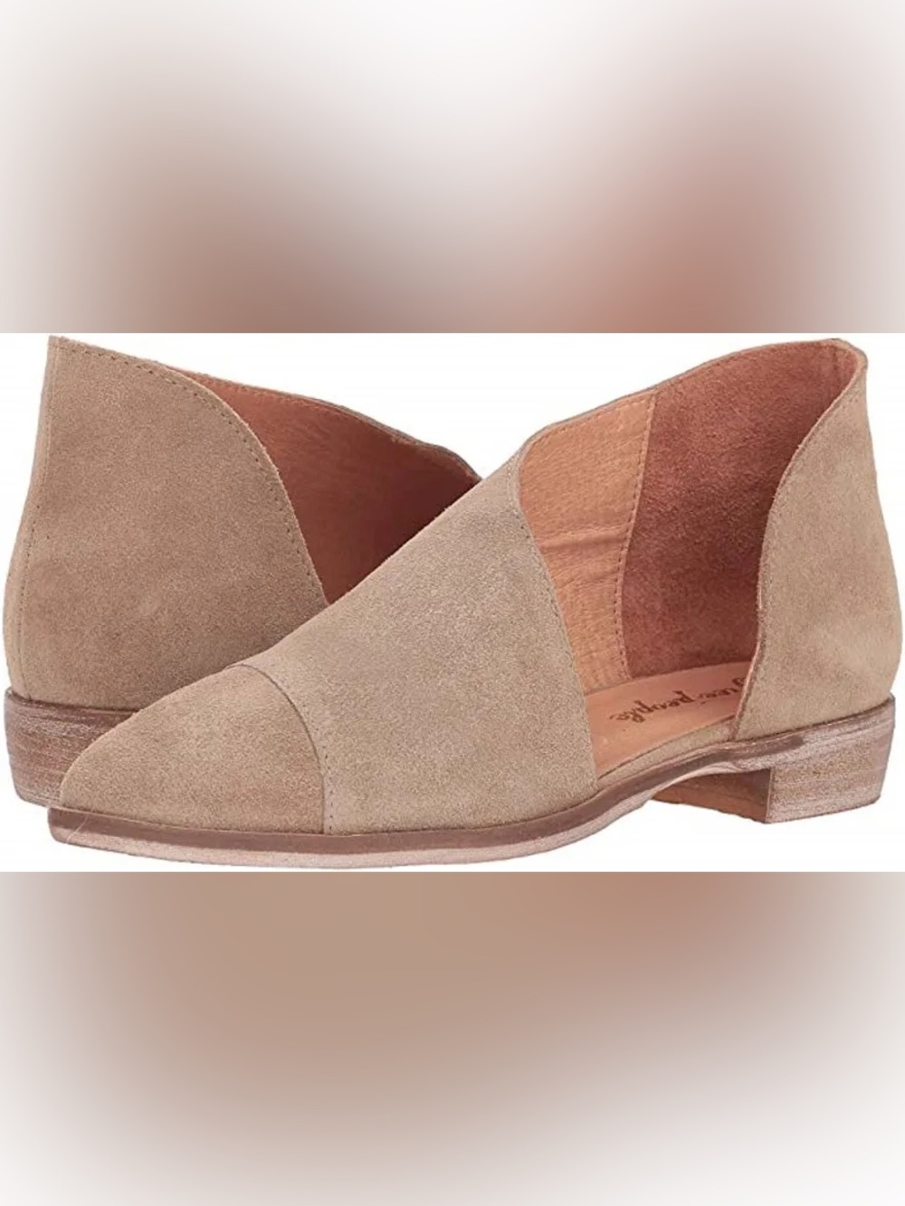 Free People Suede Royale Flats. Size 38